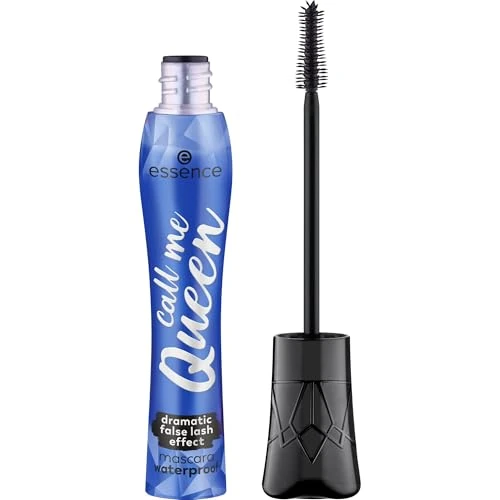Essence Máscara Efecto Pestañas Artificiales Resistente Al Agua Call Me Queen, De Larga Duración, Dar Volumen, Expresión Del Resultado, Intensivo (11.5Ml)