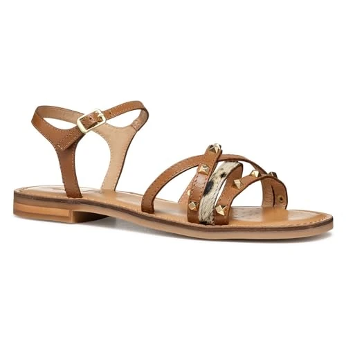 Tijdelijke aanbieding: Geox D Madalusiac D Slide sandalen voor dames, camel, 38 EU, camel, 38 EU van 85.00 € naar 68.50 € (19% korting)