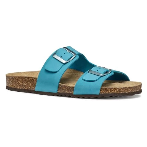 Offerta a tempo: Geox D BRIONIA L - Sandalo Piatto Donna, Lt Blue, - 27% da 69.90 € a 50.76 €