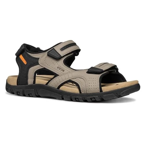 Geox Men's UOMO SANDAL STRADA D Sport, Sand, 10 UK