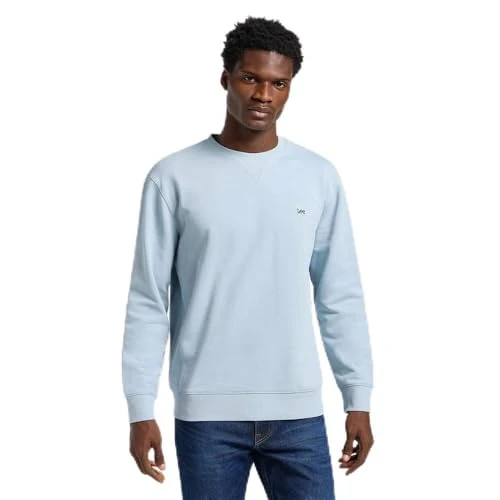 Limited-time offer: Lee Men's Patch Crew SWS Sweatshirt, Concrete Grey, S from 55.00 £ to 55.00 £ (save 0.00%)