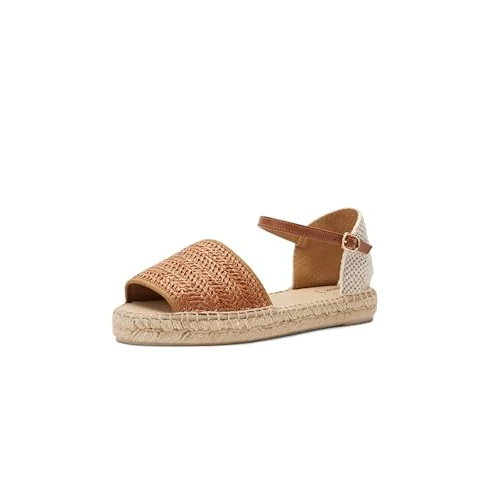 Oferta limitada: Geox - D LAMPEDUSA B, Sandalia Plana Mujer, Camel/Lt Taupe, de 71.58 € a 71.58 € (ahorro 0.00%)