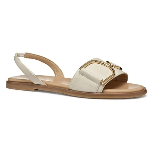 Offerta a tempo: Geox D NAILEEN A, Sandalo Scorrevole Donna, Papyrus, 35 EU - 67% da 109.90 € a 35.89 €