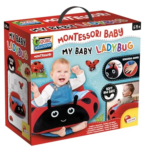 Tijdelijke aanbieding: Lisciani - MONTESSORI BABY - My Baby Ladybird - Zacht en interactief pluche vanaf 6 maanden - Educatief en sensorisch speelgoed voor baby's - Verschillende materialen en kleuren van 53.06 EUR naar 53.06 EUR (korting 0%)