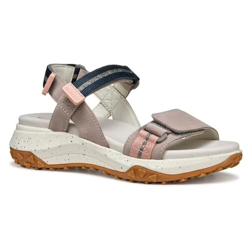 Geox Womens Sorapis + Grip B Sport Sandal, Rock Nude, 3 UK