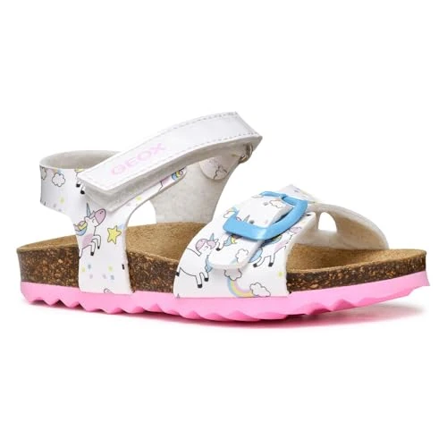 Beperkte aanbieding: Geox Sandalen voor meisjes, Chalki-sandalen voor meisjes, Wit, 20 EU van 39.60 EUR naar 39.60 EUR (besparing 0%)