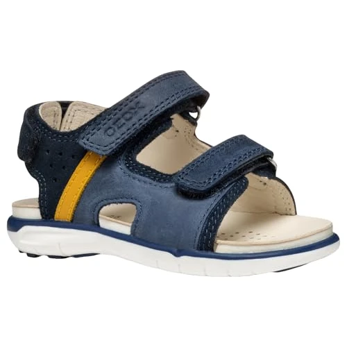 Oferta limitada: Geox - B SANDAL DELHI BOY A, Sandalia Bebé - Joven, Dk Navy/Dk Yellow, de 49.79 € a 49.79 € (ahorro 0.00%)