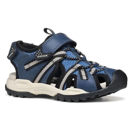 Offerta a tempo: Geox J Borealis Boy B, Sandalo, Denim/Grey, 24 EU - 45% da 54.90 € a 29.99 €