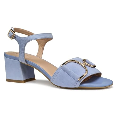 Offerta a tempo: Geox D New ERAKLIA 50 B, Sandalo con Tacco Donna, Lt Blue, 36 EU - 42% da 129.90 € a 75.88 €