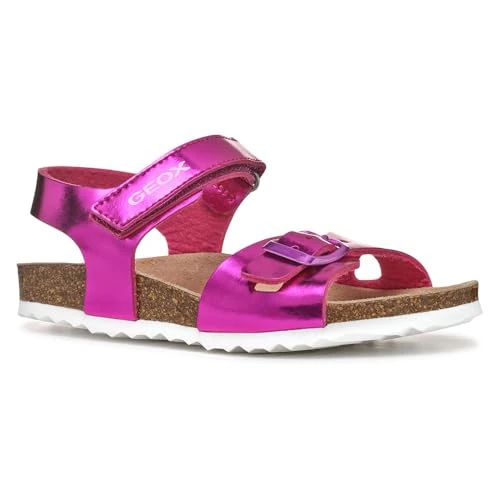 Geox J Adriel Girl C, Girls’ Sandal, Fuchsia,