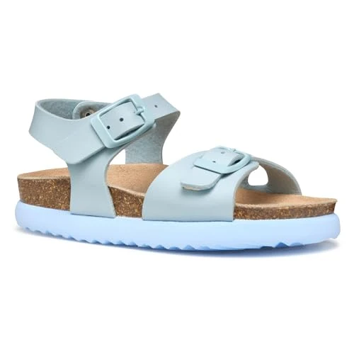 Geox J SANDAL BUBBLEBOW G - Sandalo Bambina, Sky,