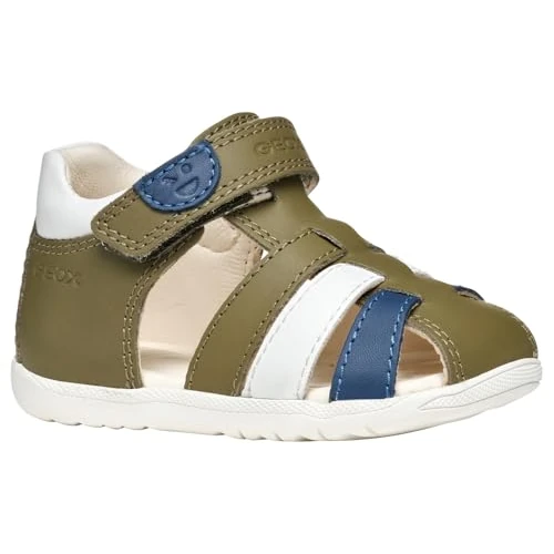 Geox B SANDAL MACCHIA BOY, Baby - Jungen Sandal, Pistachio/White,