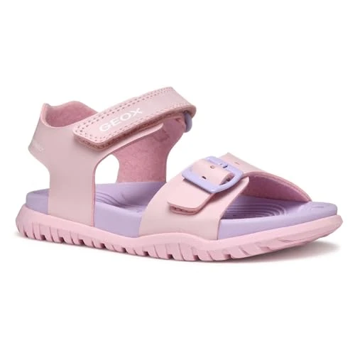 Geox Dziewczęce sandały Fusbetto Gi, Lt Pink Lilac, 29 EU