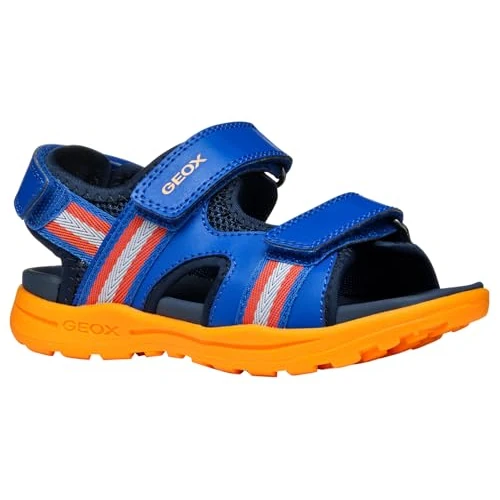 Offerta a tempo: Geox J VANIETT Boy B - Sandalo Bambino, Royal/Orange, - 25% da 42.90 € a 32.10 €