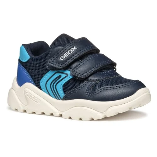 Geox B CIUFCIUF BOY A, Basket Bébé - Jeunes, Navy/Royal,