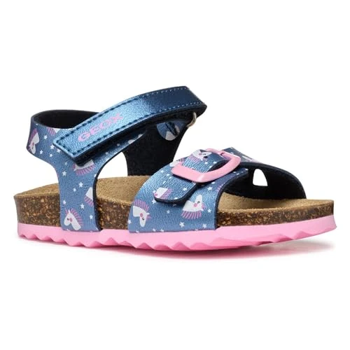 Offre limitee: Geox B SANDAL CHALKI GIRL, Sandale fille, Navy, de 30.45 EUR a 30.45 EUR (economie 0%)