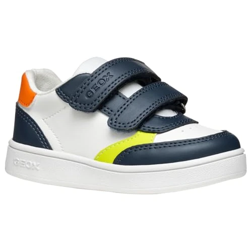 Geox - B ECLYPER Boy A, Zapatillas Bebé - Joven, Navy/White,
