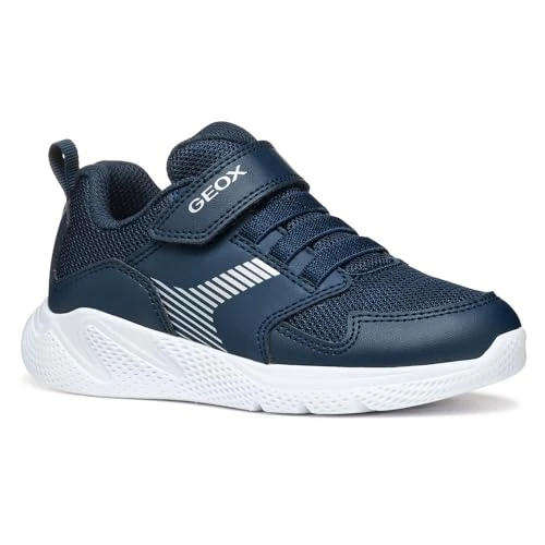 Geox J SPRINTYE Boy A, Basket garçon, Navy,