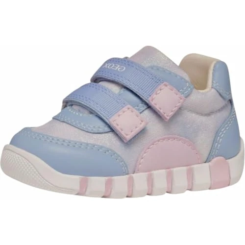 Geox - B IUPIDOO Girl A, Zapatillas Bebé - Mädchen, Lt Avio/Pink,