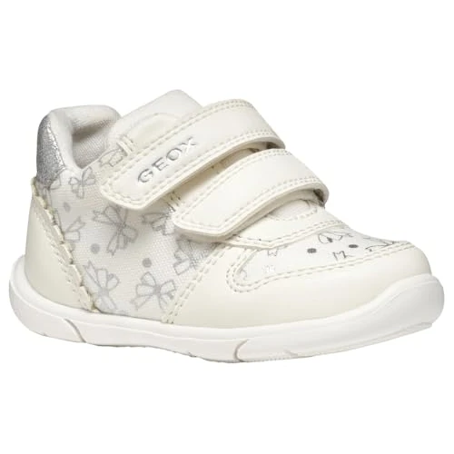 Offerta a tempo: Geox B ZAPITO Girl A - Scarpe da Ginnastica Baby - Madchen, White/Silver, - 38% da 44.90 € a 27.99 €