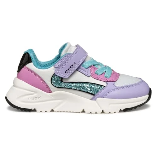 Oferta limitada: Geox - J Loftus Girl A, Zapatillas Niñas, Lilac/Turquoise, de 70.17 € a 31.99 € (ahorro 54.41%)