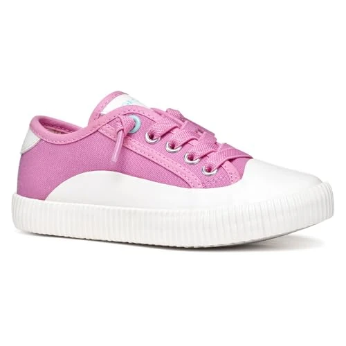 Geox J TIPPESTE Girl A, Basket Fille, Pink,