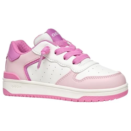 Limited-time offer: Geox J WASHIBA Girl D Sneaker, Lt Pink/Fuchsia, 4.5 UK from 58.83 GBP to 58.83 GBP (save 0%)