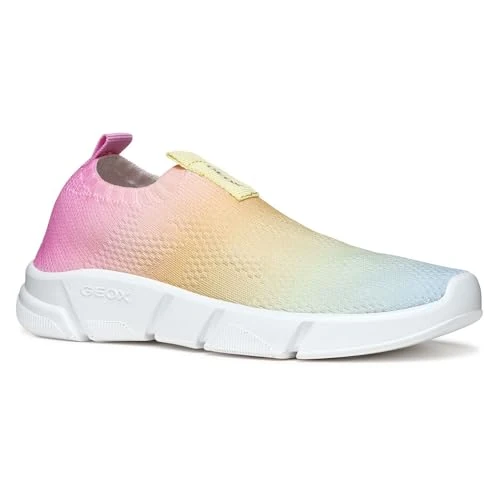 Offerta a tempo: Geox J ARIL Girl E - Scarpe da Ginnastica Bambina, Multicolor, - 35% da 44.90 € a 28.99 €