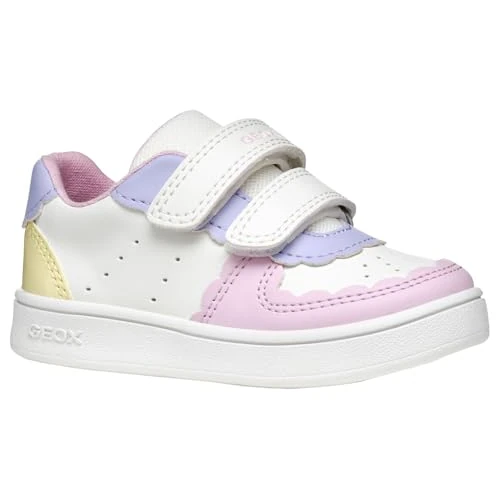 Geox - B ECLYPER Girl A, Zapatillas Niñas, White/Lt Yellow,
