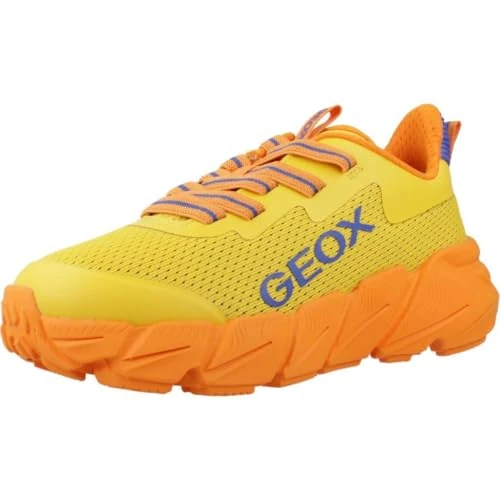 Limited-time offer: Geox J FLEXYPER Fast BOY Sneaker, Yellow/Orange, 12.5 UK from 22.20 GBP to 22.20 GBP (save 0%)