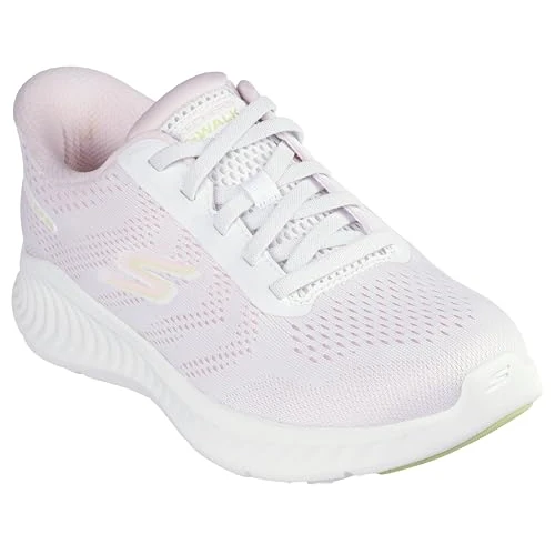 Offerta a tempo: Skechers Donna Go Walk Now Khloe Slip-In ALLENATRICE, White Textile/Pink Trim, 38.5 EU - 43% da 89.95 € a 51.19 €