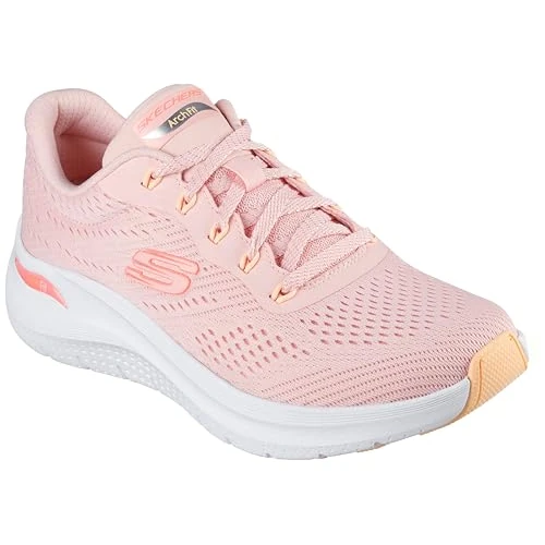 Skechers Femme Arch FIT 2.0 BIG League Basket, Rose, 39.5 EU