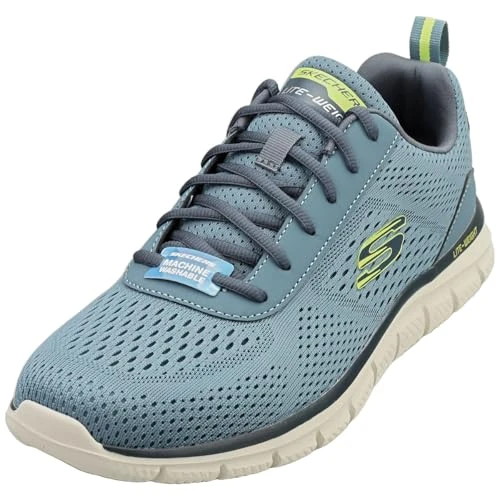 Offerta a tempo: Skechers Sneaker Track-leshur da Uomo, Blu, 43 EU - 26% da 69.95 € a 51.95 €