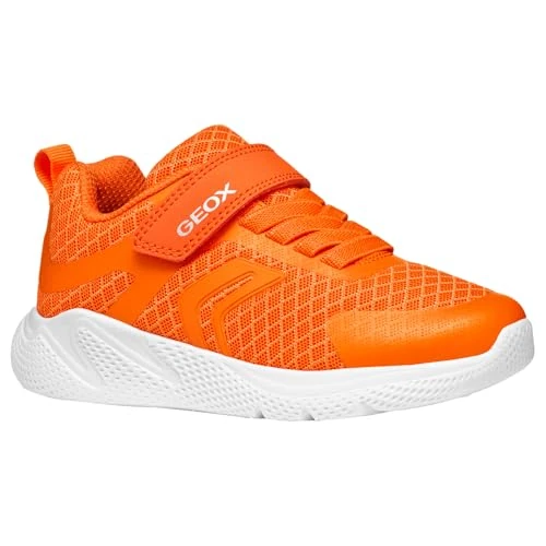 Limitiertes Angebot: Geox J SPRINTYE Boy A Sneaker, Orange, 30 EU von 38.59 EUR auf 38.59 EUR (Spare 0%)