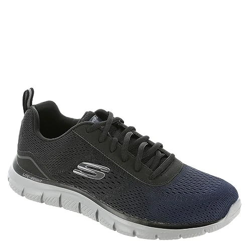 Skechers Męskie buty sportowe RIPKENT Navy Mesh/Black Trim, 37,5 EU, Granatowa siatka czarne wykończenie, 40 EU