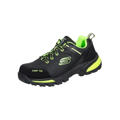 Limited-time offer: Skechers Men's Gatlon Strigax Construction Boot, Black Lime Leather/Synthetic/Textile, 10 UK from 104.00 GBP to 104.00 GBP (save 0%)