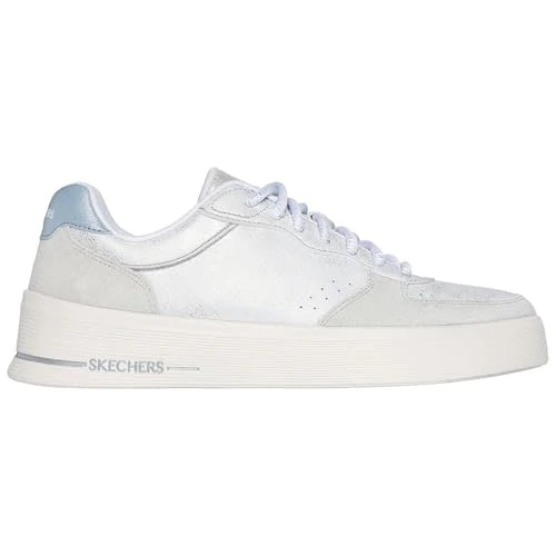 Offerta a tempo: Skechers Hiland Shimmering SplendidSneaker Donna, Finiture in Duraleather Grigio, 36 EU - 61% da 79.95 € a 31.12 €