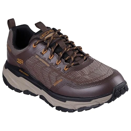 Offre limitee: Skechers Homme D'Lux Journey Defender Stitch Chaussure de randonnée, Brown Synthetic/Textile/Trim, 42 EU de 119.95 EUR a 119.95 EUR (economie 0%)