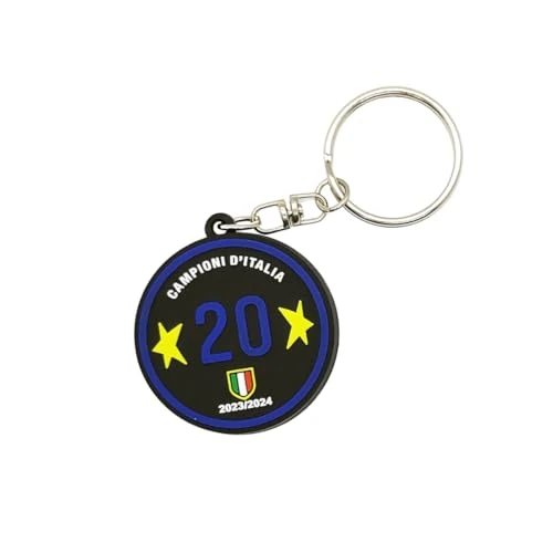 Shop and Solve Sleutelhanger Lautaro Toro lichtblauw met wapen en sterren, 8 cm, zwart-lichtblauw, cadeau-idee voor interistische fans, gelimiteerde editie, sleutelhanger, 6cm