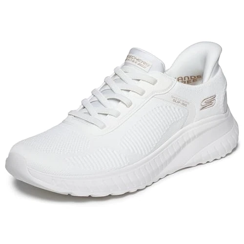 Tijdelijke aanbieding: Skechers Bobs Squad Chaos Huidige MuseSneaker voor dames, Off White Textiel, 37 EU van 79.00 € naar 79.00 € (0.00% korting)