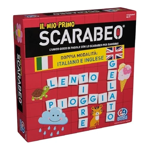 Limited-time offer: Editrice Giochi Il Mio First Scarabeo, Italian-English Edition, Board Game, Letters and Words Learning Game, Board Games for Children, from 2 to 4 Players, 4 Years from 7.17 GBP to 6.10 GBP (save 15%)