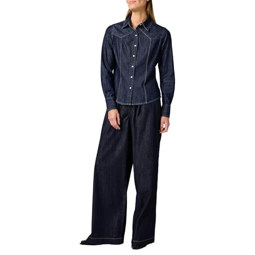 Oferta limitada: Wrangler - Camisa Mujer - Corte Slim - Exag Yoke Shirt - Saddle de 18.51 € a 18.51 € (ahorro 0.00%)