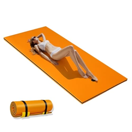 Offre limitée : HOMASIS Tapis Flottant en Mousse XPE pour 1/4/6 Personnes, Matelas Flottant Piscine Enroulable, Hamac Adulte pour Bain de Soleil, Activités Nautiques,Mer, Charge 60/100/400 kg (Orange, 210 x 90 cm) de 77.99 € à 77.99 € (0.00% de remise)