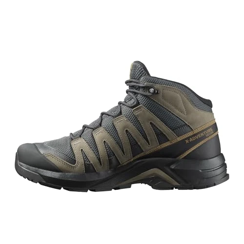 Salomon Męskie buty trekkingowe X-Adventure Recon Mid Gore Tex, Asphalt Falcon Coyote Brown, 47 1/3 EU