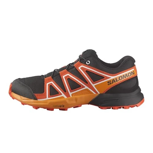 Tijdelijke aanbieding: Salomon Speedcross CSWP J Waterdichte wandelschoenen voor trailrunning, wandelen, uniseks, kinderen, zwart (Black Cherry Tomato Turmeric), 28 EU van 66.95 € naar 66.95 € (0.00% korting)
