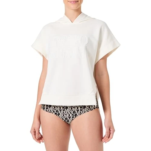 Zeitlich begrenztes Angebot: Emporio Armani Damen Sweatshirt T-Shirt, weiß, 32 von 93.50 € auf 93.50 € (0.00% Rabatt)