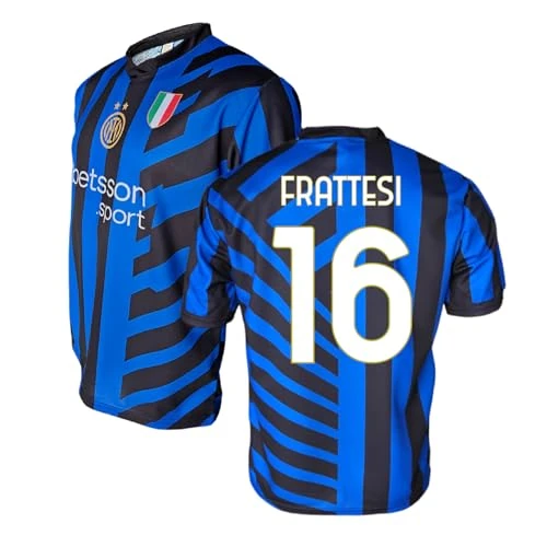 Inter - Home Shirt 2024/2025 Customizable with Name and Number, Official Replica, Blue, Black, 100% Polyester, Adult and Child. Ideal for All Nerazzurri Fans