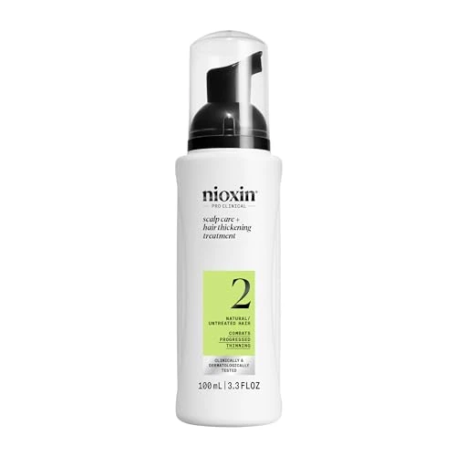 Offerta a tempo: Nioxin System 2 Scalp + Hair Thickening Leave On Treatment - Siero per Capelli Naturali con Diradamento Avanzato - con Niacinamide e Biotina (100ml) - 51% da 19.95 € a 9.78 €