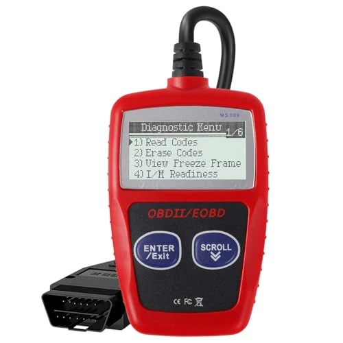 Limitiertes Angebot: CGEAMDY OBD2 Diagnosegerät Auto, KFZ-Fehlercode-Lesegerät mit Vollen OBD2-Funktionen, Fahrzeuginformationen Lesen O2 Sensor Diagnose, Auto Diagnosegerät OBD Adapter für OBDII Protokoll Fahrzeuge von 21.99 EUR auf 21.99 EUR (Spare 0%)