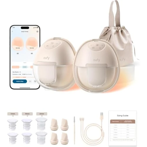 Offre limitée : Tire-lait portable eufy S1, mains libres, tire-lait électrique avec technologie chauffante, contrôle par application, rythmes intelligents, aspiration de qualité hospitalière, sans fuite et silencieux de 149.99 € à 129.99 € (13% de remise)